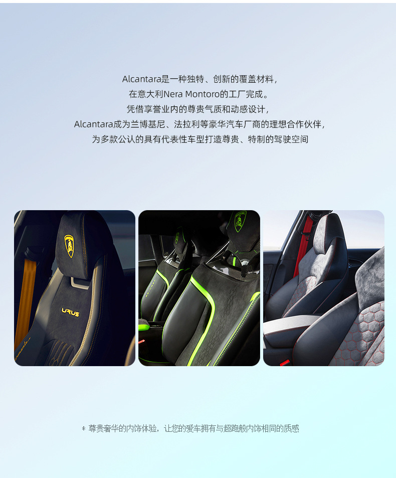 乐道L60 Alcantara翻毛皮安全带面板装饰贴 提升内饰质感与个性的细节之选